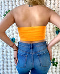 Lilayah Mesh Crop Top (ORANGE)