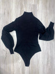 Adele Turtleneck Bodysuit (Black)