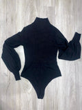 Adele Turtleneck Bodysuit (Black)