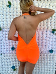 Ashley Dress (Neon orange)